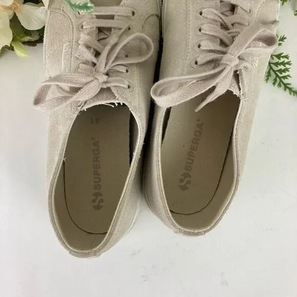 SUPERGA shoes | suede dove grey | size 8 | gym shoe - Picture 9 of 14